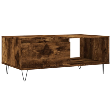 vidaXL füstös tölgyszínű fatermék dohányzóasztal 90x50x36,5 cm (830569) bútor