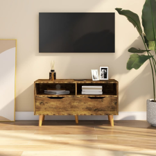 vidaXL füstös tölgyszínű forgácslap TV-szekrény 90 x 40 x 48,5 cm bútor
