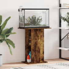 vidaXL Füstös tölgyszínű műfa akváriumtartó állvány 60,5x36x72,5 cm halfelszerelések