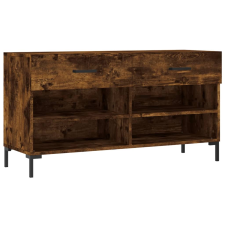 vidaXL füstös tölgyszínű műfa cipőpolc 102x35x55 cm (829745) bútor
