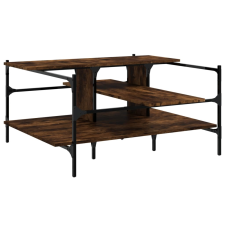 vidaXL füstös tölgyszínű műfa dohányzóasztal 100x100x48,5 cm (842313) bútor