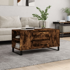 vidaXL füstös tölgyszínű műfa dohányzóasztal 102x44,5x50 cm bútor
