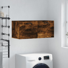 vidaXL füstös tölgyszínű műfa faliszekrény 80 x 36,5 x 35 cm bútor
