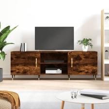 vidaXL füstös tölgyszínű műfa TV-szekrény 150x30x44,5 cm bútor