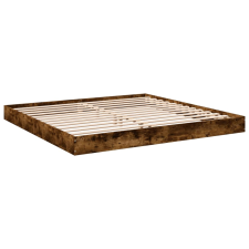 vidaXL füstös tölgyszínű szerelt fa ágykeret 180 x 200 cm (842004) ágy és ágykellék