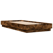 vidaXL füstös tölgyszínű szerelt fa ágykeret 90 x 200 cm (839606) ágy és ágykellék