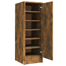 vidaXL füstös tölgyszínű szerelt fa cipősszekrény 32 x 35 x 92 cm (816017) bútor