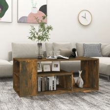 vidaXL füstös tölgyszínű szerelt fa dohányzóasztal 100 x 50 x 40 cm bútor