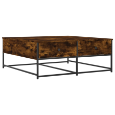 vidaXL füstös tölgyszínű szerelt fa dohányzóasztal 100 x 99 x 40 cm (835296) bútor