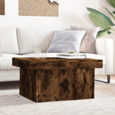 vidaXL füstös tölgyszínű szerelt fa dohányzóasztal 100x55x40 cm bútor