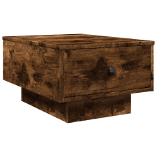 vidaXL füstös tölgyszínű szerelt fa dohányzóasztal 60 x 45 x 31 cm (848084) bútor