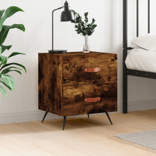 vidaXL füstös tölgyszínű szerelt fa éjjeliszekrény 40 x 35 x 47,5 cm bútor