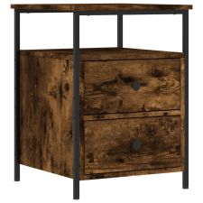vidaXL füstös tölgyszínű szerelt fa éjjeliszekrény 44 x 45 x 60 cm (826007) bútor