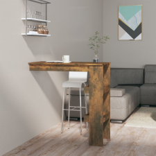 vidaXL füstös tölgyszínű szerelt fa fali bárasztal 102 x 45 x 103,5 cm bútor