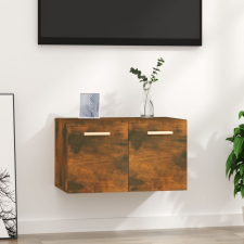 vidaXL füstös tölgyszínű szerelt fa faliszekrény 60x36,5x35 cm bútor