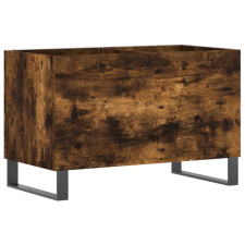 vidaXL füstös tölgyszínű szerelt fa hanglemezszekrény 74,5x38x48 cm (831737) bútor