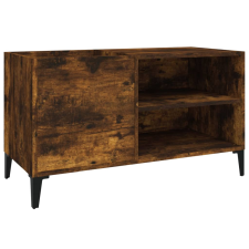 vidaXL füstös tölgyszínű szerelt fa hanglemezszekrény 84,5x38x48 cm (831954) bútor