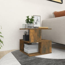 vidaXL füstös tölgyszínű szerelt fa kisasztal 40 x 40 x 40 cm bútor
