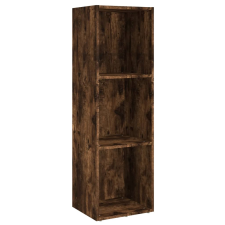 vidaXL füstös tölgyszínű szerelt fa könyv-/TV-szekrény 36x30x114 cm (826655) bútor