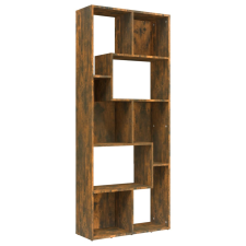 vidaXL füstös tölgyszínű szerelt fa könyvszekrény 67 x 24 x 161 cm (815501) bútor