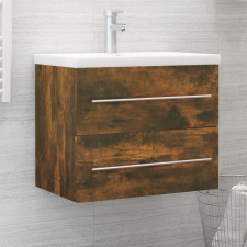 vidaXL füstös tölgyszínű szerelt fa mosdószekrény 60 x 38,5 x 48 cm fürdőszoba bútor