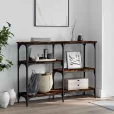 vidaXL füstös tölgyszínű szerelt fa tálalóasztal 102x29x75 cm bútor