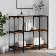 vidaXL füstös tölgyszínű szerelt fa tálalóasztal 102x35x90 cm bútor