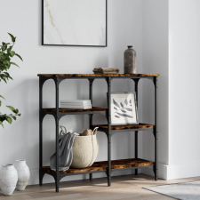 vidaXL füstös tölgyszínű szerelt fa tálalóasztal 80x29x75 cm bútor