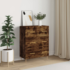 vidaXL füstös tölgyszínű szerelt fa tálalószekrény 69,5 x 34 x 90 cm bútor