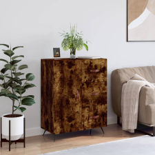 vidaXL füstös tölgyszínű szerelt fa tálalószekrény 69,5 x 34 x 90 cm bútor