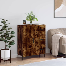 vidaXL füstös tölgyszínű szerelt fa tálalószekrény 69,5 x 34 x 90 cm bútor