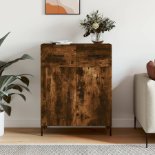 vidaXL füstös tölgyszínű szerelt fa tálalószekrény 69,5 x 34 x 90 cm bútor