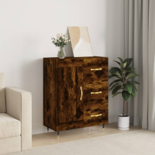 vidaXL füstös tölgyszínű szerelt fa tálalószekrény 69,5 x 34 x 90 cm bútor