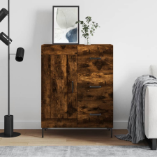 vidaXL füstös tölgyszínű szerelt fa tálalószekrény 69,5 x 34 x 90 cm bútor