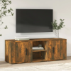 vidaXL füstös tölgyszínű szerelt fa TV-szekrény 100x31,5x35 cm