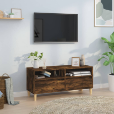 vidaXL füstös tölgyszínű szerelt fa TV-szekrény 100x34,5x44,5 cm bútor