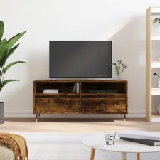 vidaXL füstös tölgyszínű szerelt fa TV-szekrény 100x34,5x44,5 cm bútor