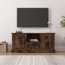 vidaXL füstös tölgyszínű szerelt fa TV-szekrény 100x35,5x45 cm bútor
