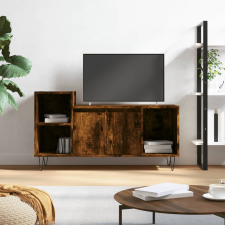 vidaXL füstös tölgyszínű szerelt fa TV-szekrény 100x35x55 cm bútor