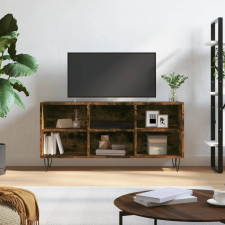 vidaXL füstös tölgyszínű szerelt fa TV-szekrény 103,5x30x50 cm bútor