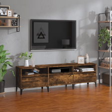 vidaXL füstös tölgyszínű szerelt fa TV-szekrény 150x30x44,5 cm bútor