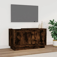 vidaXL füstös tölgyszínű szerelt fa TV-szekrény 80x35x45 cm bútor