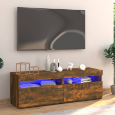 vidaXL füstös tölgyszínű TV-szekrény LED-világítással 120 x 35 x 40 cm bútor