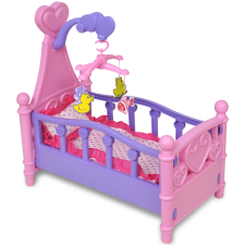 vidaXL Gyerek játék babaágy rózsaszín + lila akciófigura