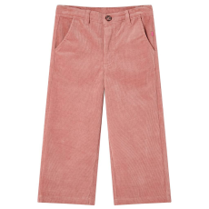 vidaXL Gyerek nadrág Corduroy Régi rózsaszín 140