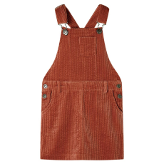 vidaXL Gyerek overall ruha kordbársony Cognac 116