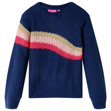 vidaXL Gyerek pulóver kötött Navy 92