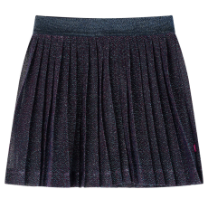 vidaXL Gyerek szoknya csillámokkal Navy Blue 116