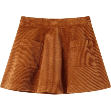 vidaXL Gyerek szoknya zsebekkel Corduroy Cognac 92 (13879 VidaXL) gyerek szoknya