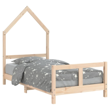 vidaXL gyerek tömör fenyőfa ágykeret 80 x 160 cm (834558) gyermekbútor